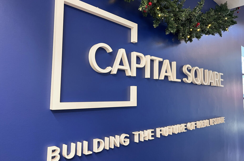 Capital Square interior logo sign