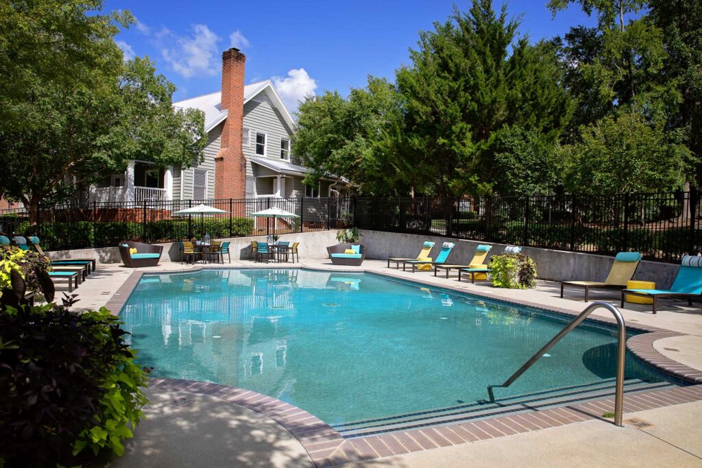 Poolside view of Lakeside on Riverwatch