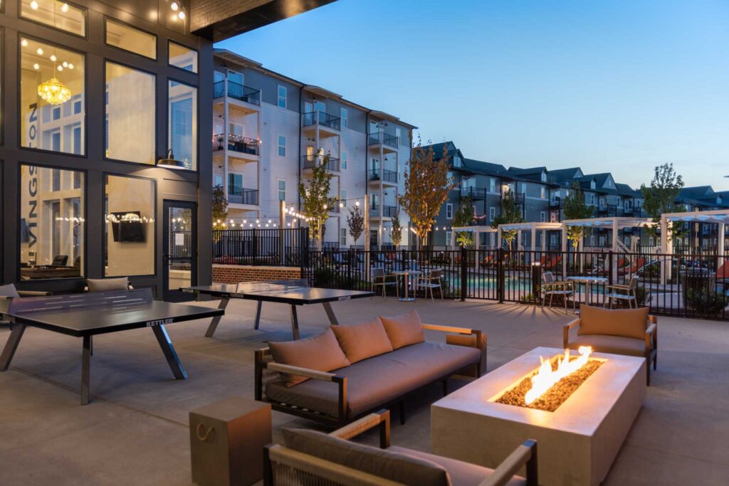 Terrace view of Livingston Flats