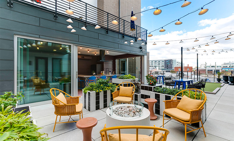 Scott's Collection rooftop - vibrant community - Richmond Virginia