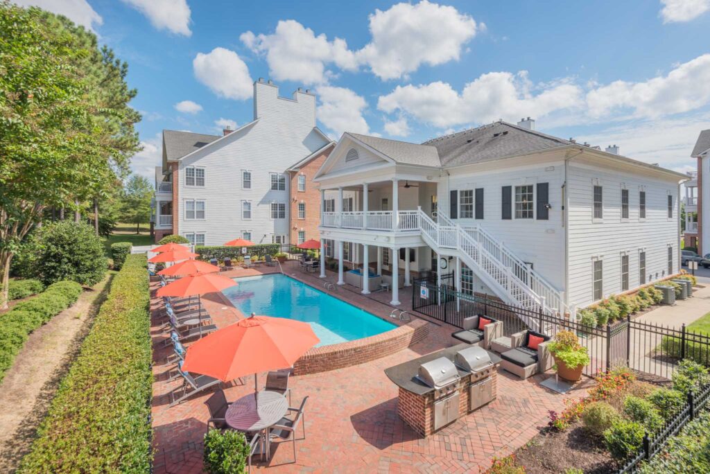 Aerial view of Sterling Manor
