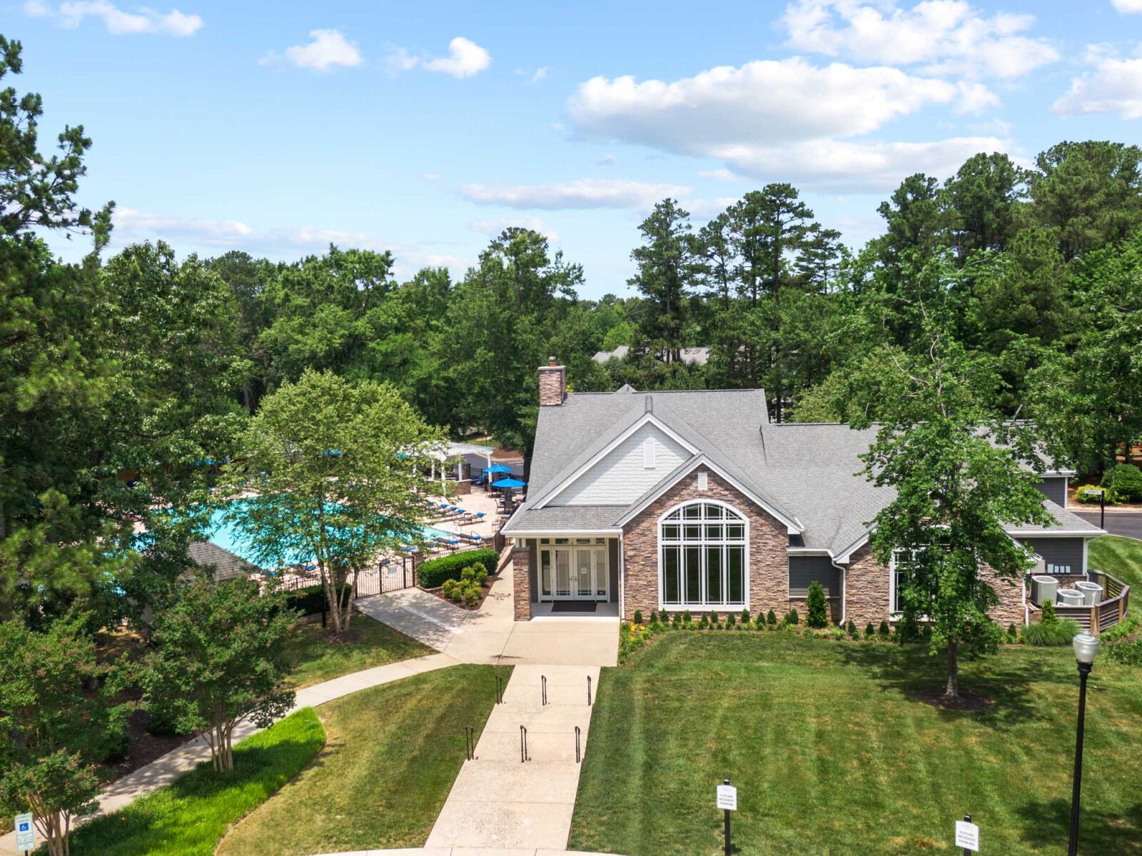 Aerial view of Trails at Short Pump Apartments